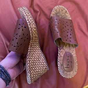 b.o.c. Brown Wedges size 6.5 women’s